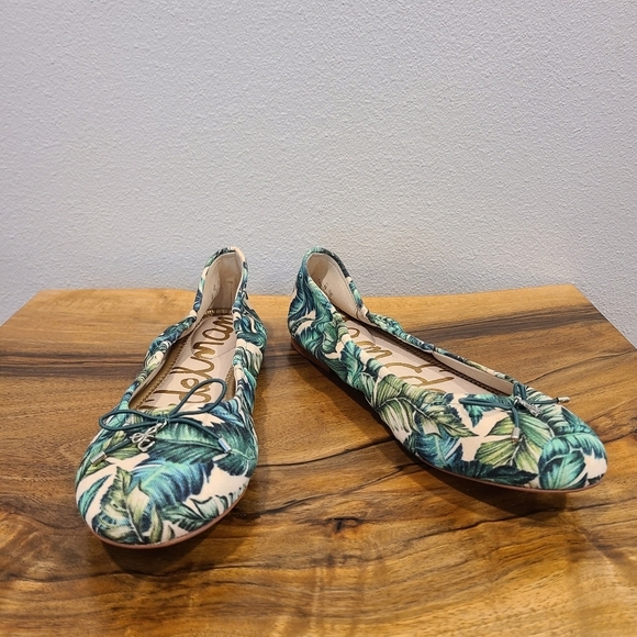 Sam Edelman Felicia Palm Leaf Ballet Flats -NWOT - Picture 2 of 10